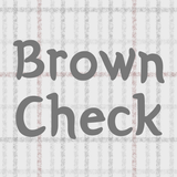 Brown Check - 심플 카톡테마 simgesi