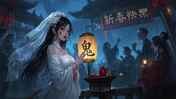 百鬼圖鑒-國風挂機卡牌遊戲 الملصق