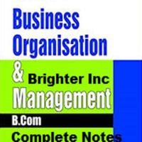 B.Com Business Organisation _ Management poster