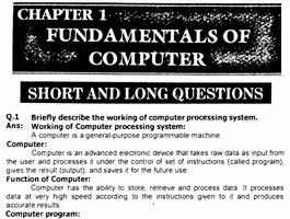9th Class Computer Science (Complete Notes) 2019 plakat