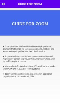 Zoom Guide Meetings Video Conference screenshot 2