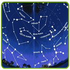 Mapa do céu da estrela-icoon