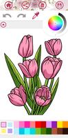 Flowers Adult Coloring Book poster