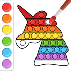 Pop It Coloring Book Game icône