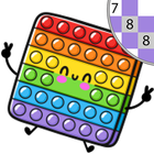 Kawaii Color by Number Pixel icône