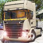 Euro vrachtwagenchauffeur echt-icoon