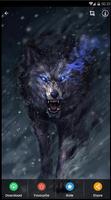 Fantasy Wolf Wallpaper Plakat