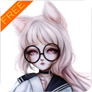 Kitsune Girl Fantasy Fond d'écran APK