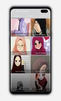 Hijab Girl Wallpaper capture d'écran 1