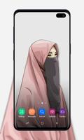 Hijab Girl Wallpaper capture d'écran 2