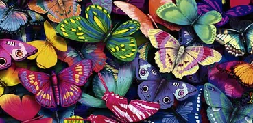 蝶のジグソーパズル