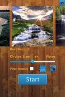 Waterfall Jigsaw Puzzles Plakat