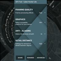 Narzędzie GFX dla Cyber Hunter Lite screenshot 1