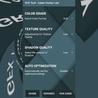 GFX Tool for Cyber Hunter Lite ภาพหน้าจอ 2