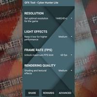 Narzędzie GFX dla Cyber Hunter Lite screenshot 3