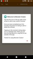 5e Monster Creator plakat