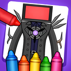 Titan TV Man Coloring Game icon