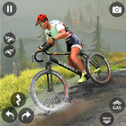 Цикл горного велосипеда BMX иконка