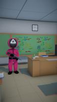 456 Survival Squid School Game Cartaz