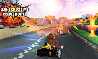 Bear Karts - Multiplayer Kart Racing Stunt Racing capture d'écran 1