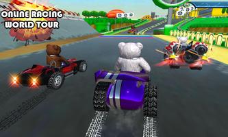 Bear Karts - Multiplayer Kart Racing Stunt Racing capture d'écran 3