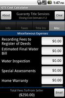 Guaranty Cost Calculator capture d'écran 3