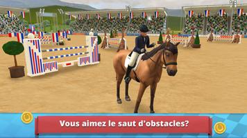 Saut d'obstacles - Premium Affiche