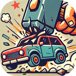 Car Crossing The Canyon