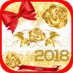 ”Gold Glitter SMS Theme 2018