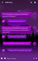 Purple SMS Theme screenshot 1