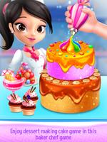 蛋糕制作装饰女孩游戏 海报