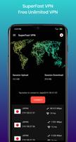 SuperFast VPN Free unlimited vpn worldwide poster