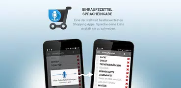 Einkaufszettel Spracheingabe