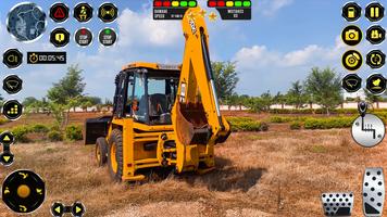 JCB Excavator Construction 3D poster