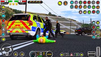 US Police Car Parking Sim 3D poster