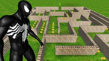 Venom Spiderhero Vs Zombie Fight Maze Run capture d'écran 1