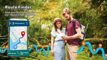 GPS Map Voice Navigation Route Poster