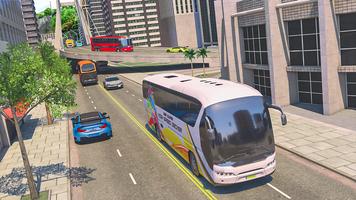 Modern Bus Coach Simulator 3d poster