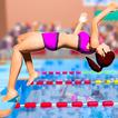 Summer Swimming Flip Pool Race
