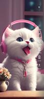 Cute Cat Wallpaper HD スクリーンショット 1