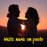 Écrire le nom sur la photo icône