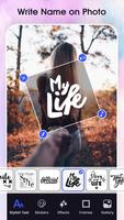 Write Name on Photo poster