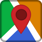 GPS navigation, maps direction icon