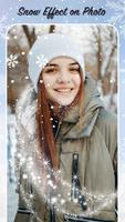 Snow Effect Photo Editor App पोस्टर