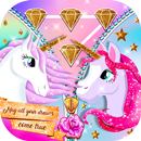 Glitter Unicorn Zipper Lock Screen APK