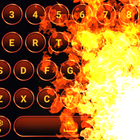 Brennendes Feuer Tastatur Animation Zeichen