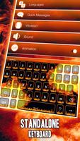Brennendes Feuer Tastatur Animation Screenshot 2