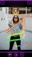 Fotobearbeitung Neon Krone Plakat