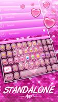 Pink Sequin Heart Keyboard screenshot 2