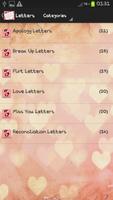 Love Letters & Romantic Quotes capture d'écran 1